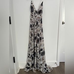 Astr the label floral full length dress